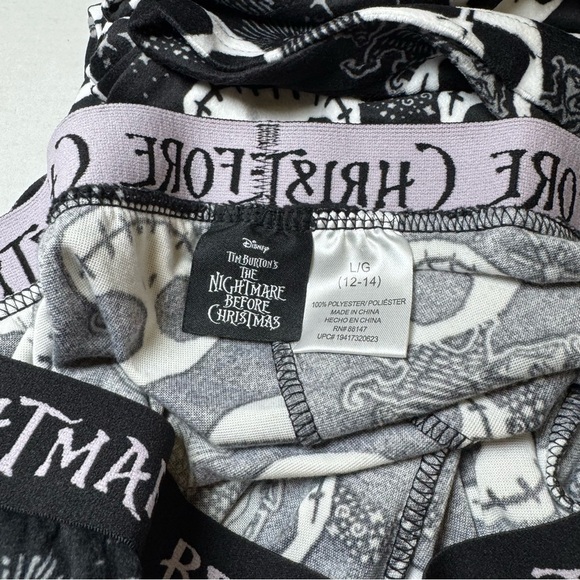 Nightmare Before Christmas Women’s Velour Sleep Pants & House Shoes - Picture 7 of 12